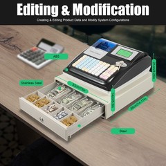 3IN1 Retail POS System, Cash Register Express Complete Point of Sale System 35W