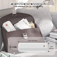 P40 A4 Inkless Thermal Printer Bluetooth Mobile Printer for Travel Office Home