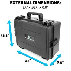 CASEMATIX Waterproof Travel Case for Square Register POS System with Case Only
