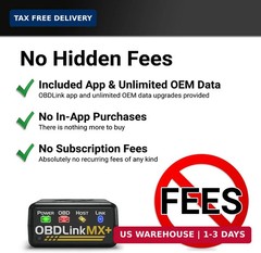 OBDLink MX201 OBD2 Bluetooth Scanner iPhone Android Windows