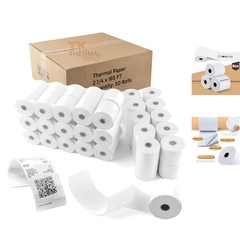 Reliable 50 Roll Pack of 2 1/4″ x 165′ Glossy Thermal Paper for POS Systems