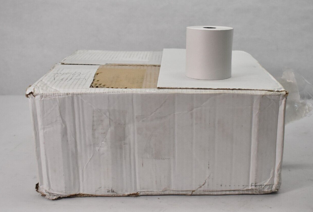Lot of 49 Direct Thermal Receipt Paper Rolls White Unknown Length POS System
