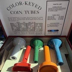 MMF Industries Color-Coded Coin Counting Tubes for Pennies – Quarters New In Box
