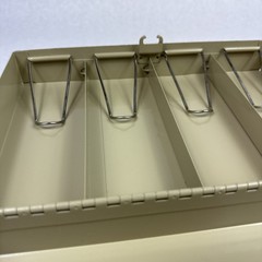 MMF Industries Steel Combination Lock Cash Box Beige *No Tray Included See Photo