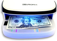 UV Counterfeit Bill Money Detector MIUX09, Portable, Rechargeable, Lightweight,