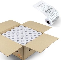 50 Rolls of 2 1/4″ x 50′ Biodegradable Thermal Receipt Paper for POS Systems