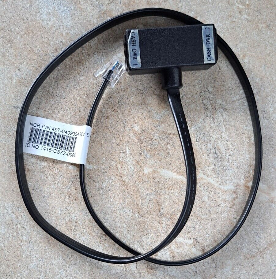 NCR 26″ Dual 6-Pin Cash Drawer Splitter Y Cable 1416-C372-0006 497-0409394