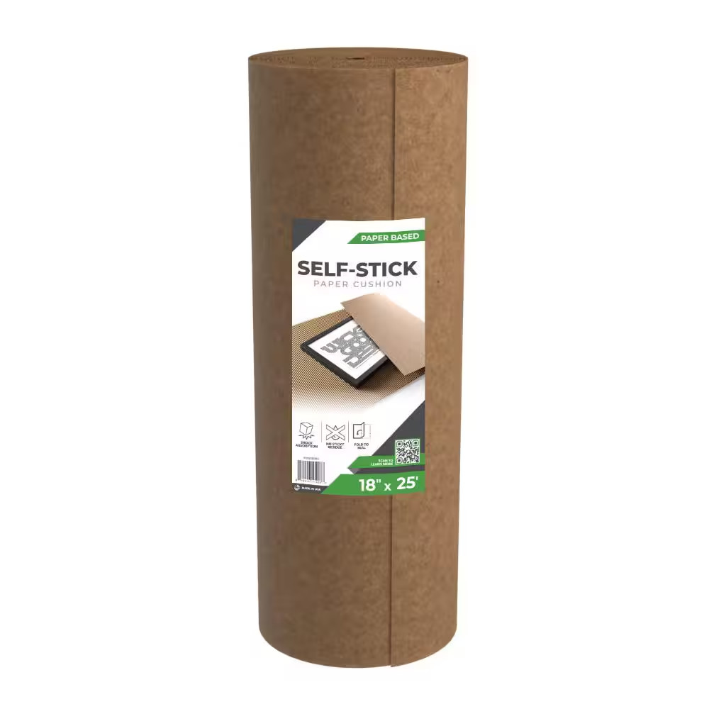 18 In. X 25 Ft.Self-Stick Paper Protection Roll