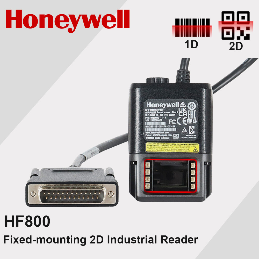 Honeywell HF800HD-1-1V Fixed-Mount 1D 2D Barcode Scanner Reader Technical Data