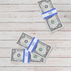 Effortless Bill Organization: Blue $100 Currency Straps – 7.5 x 1.15 Inches