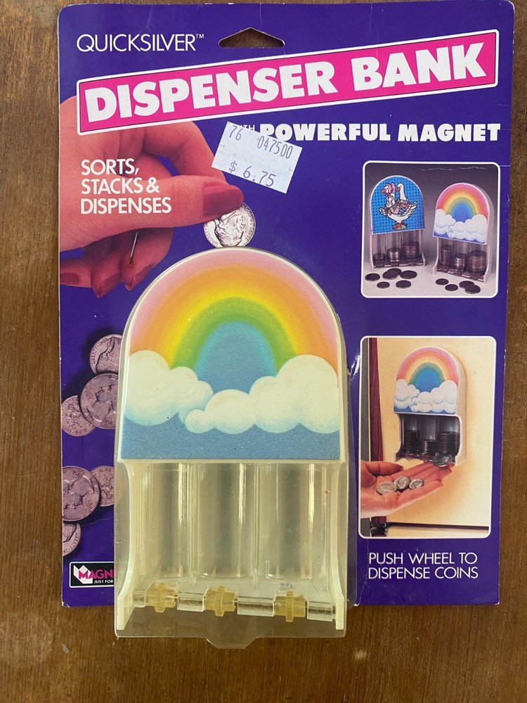 Magnif Quicksilver Coin Sorting Dispenser Bank – Sorts Stacks Coins USA – 3202