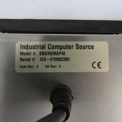 Industrial Computer KB5/NEMAPM Stainless Steel Panel Mount Industrial Keyboard