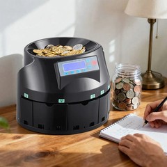 VEVOR USD Coin Counter & Coin Sorters with LCD Display, up to 300 Coins/min