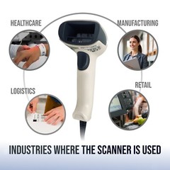 Honeywell Xenon 1900 Barcode Scanner 1900HHD-0 w/USB Cable – 1 YEAR WARRANTY! 🔥