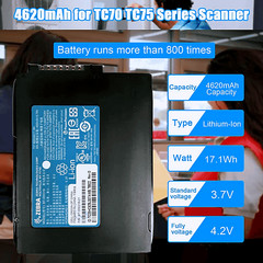 Genuine 10-pack tc70 tc77 Battery for Zebra tc55 tc72 tc75 btry-tc7x-46mpp-01