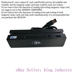 YL160 4-in-1 Magnetic Card Reader/Writer (supports EMV/IC/RFID/PSAM)+4Chip Cards