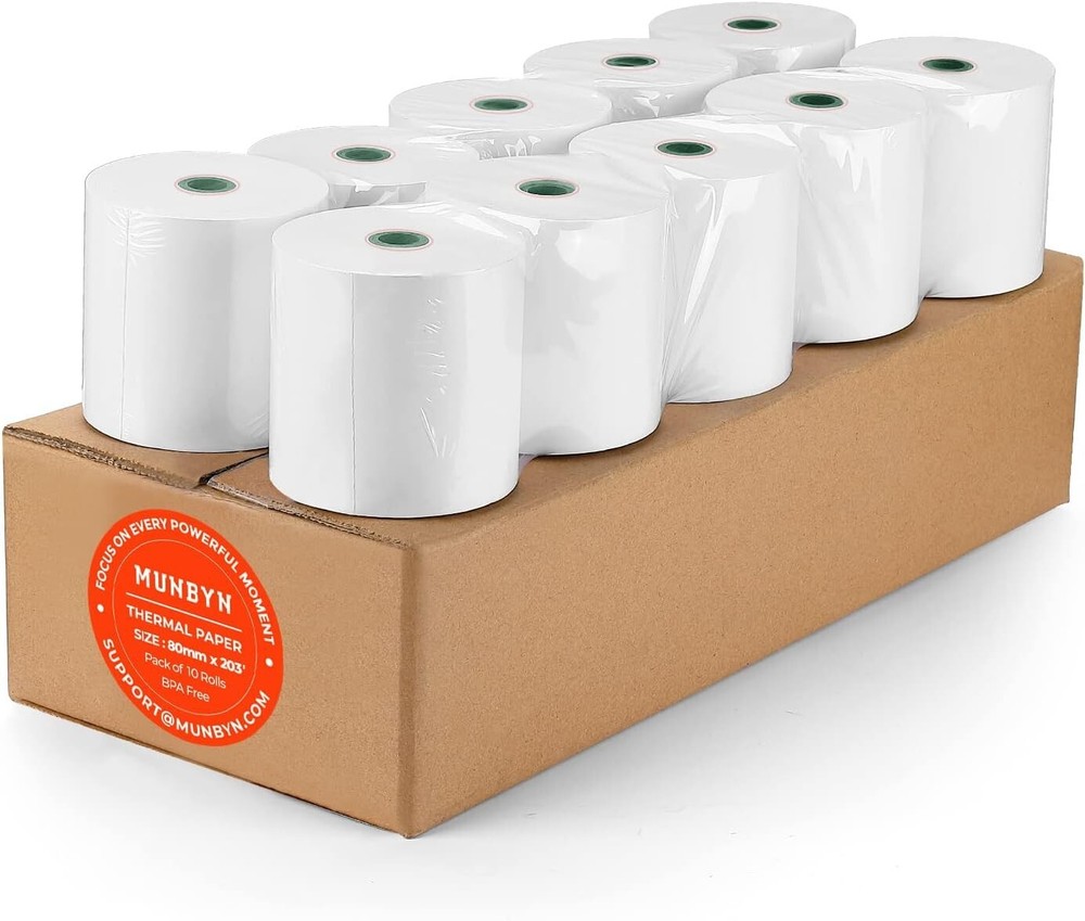 Thermal Paper 3 1/8 x 230ft, 10 Rolls Receipt Paper Work for Star Micronics TSP1