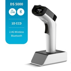 Bluetooth Wireless 1D Barcode Scanner Hands Free CCD Reader Stand DS5000