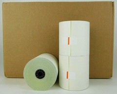 Receipt Label Rolls 2-Ply Dot Matrix 3″ x 3″ Impact White 51579-4005 – 50 Rolls