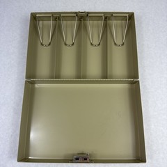 MMF Industries Steel Combination Lock Cash Box Beige *No Tray Included See Photo
