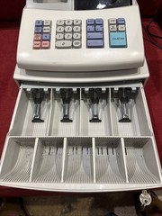 Sharp XE-A102 Cash Register Powers On Keys Included Drawer Doesn’t Open