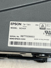 Epson TM-T88V M244A Thermal POS Receipt Printer USB MODEL Power Supply + Cables