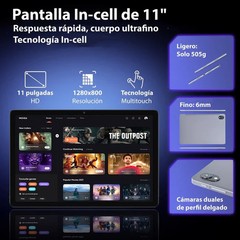 TPV Tablet Android ZAZOO PAD | Octa-Core | 6GB RAM + 6GB | 128GB | 11″