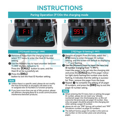 Retekess TD157A Restaurant Pager System Guest Queuing 24 Pagers For Food Truck