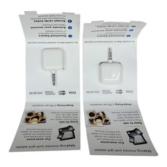Lot of 2 Square Credit Card Reader 3.5mm Headphone Jack Mobile Swipe Vintage