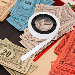 White Paper Money Bands for Cash Easy to Use Bill Wrappers for Bank and Business