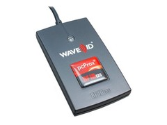 rf IDEAS WAVE ID Solo Keystroke CSN Black Reader RFID reader USB RDR-7581AKU