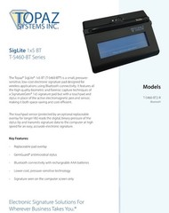 Topaz Systems SigLite 1×5 T-S460-BT2-R Bluetooth Signature Pad – NOB