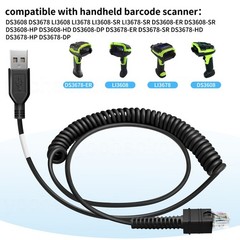 For Zebra Scanner LI3608-SR LI3678-SR DS3608-ER DS3608-SR Cable CAB-3600-UNC3 3M