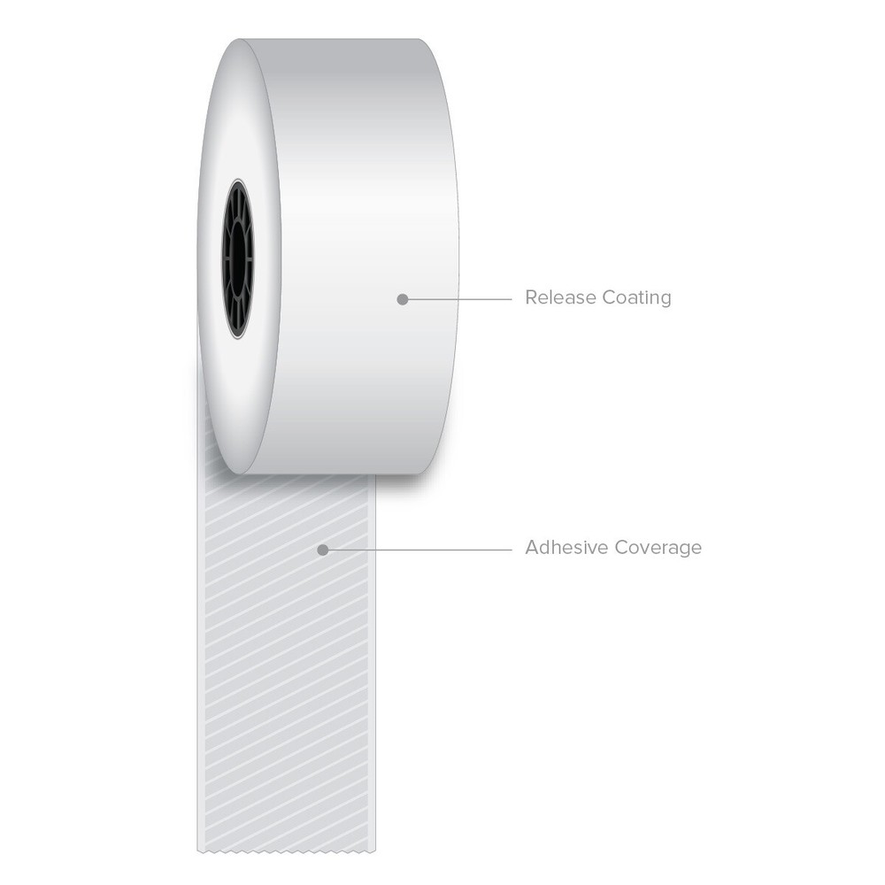1 1/2″ (40 mm) x 270′ Iconex Full Tack Sticky Media Linerless Labels (30 rolls)