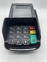 D javoo VEGA 3000 Magnetic POS Credit Card Terminal with AC Adapter WORKING