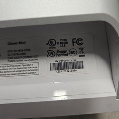 Clover Mini Wifi C305 Card Reader POS Point of Sale System White Tested