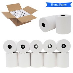 3 x 150 1-ply bond receipt paper pos kitchen printer paper 50 rolls in a case