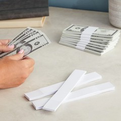 300 Pack Money Bands for Cash Self-Adhesive Currency Straps Bill Wrappers