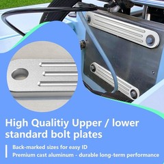 Transom Support Plate Kit for Outboard Motors – 3/8″ Cast Aluminum, 2 Pcs