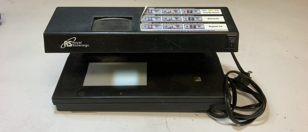 Royal Sovereign RCD-2000 Wired Four-Way Counterfeit Detector, Black “R1C”
