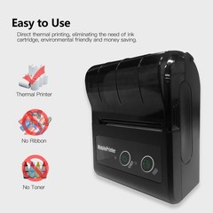 1-Portable 58mm 2 Inches Wireless BT Thermal Bill Receipt Printer Mini IADT