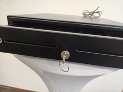 HP POS Cash Drawer – 24V Black NEW OPEN BOX