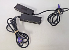 Lot of 2 VeriFone 24173-02 12V DC 1.5 Amps Purple Cables