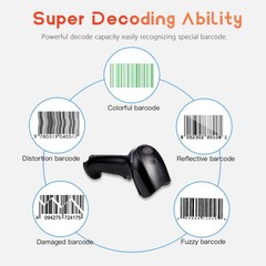US Honeywell 1900GHD-2USB Xenon Handheld 2D Imager Barcode Scanner W/USB Cable