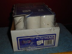 Cash Register Printer Receipt Thermal Paper Rolls 2 1/4″ x 85 ft 1/2″ Core 23 ct