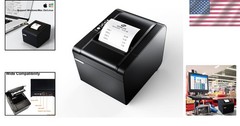 Versatile 80mm Thermal Receipt Printer for POS Systems – Auto Cutter & Ethernet
