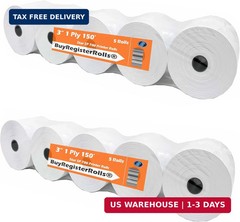 Star SP700 Kitchen Printer Paper (2 Pack of 5 Rolls each) 3″ x 150′ 1-Ply Bond R