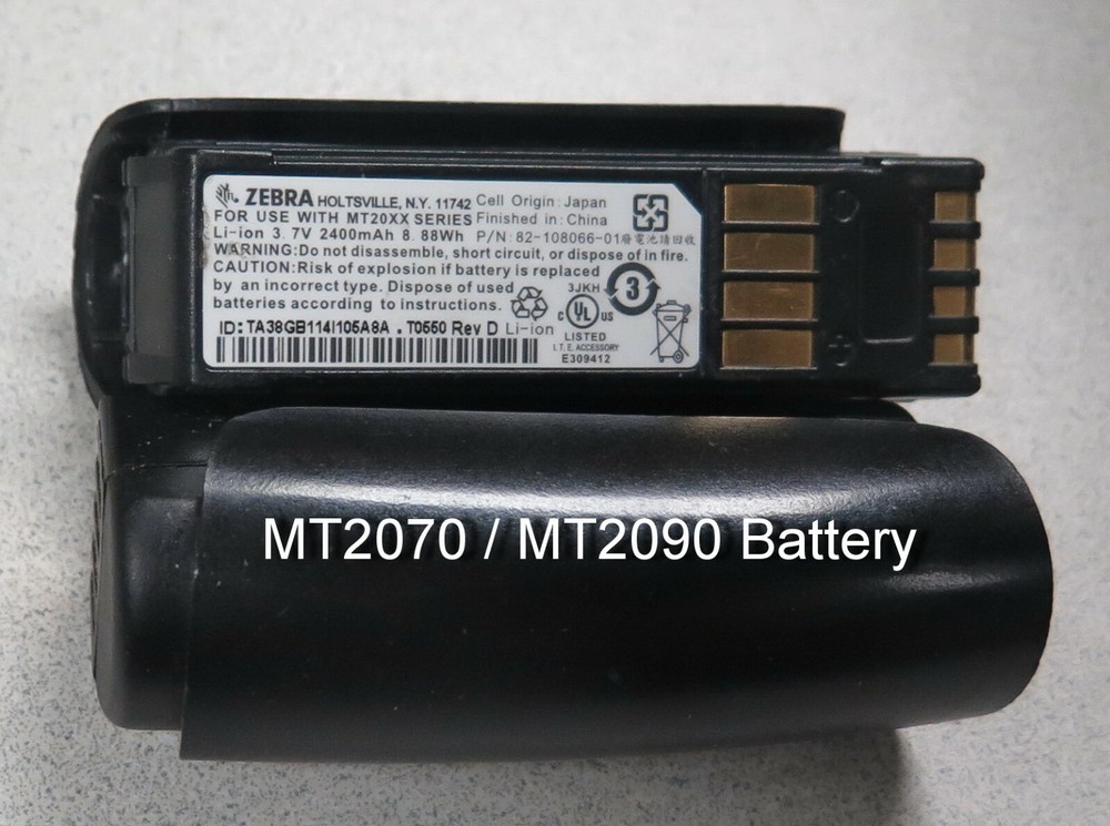 Lot of 2 Motorola Symbol Barcode Scanner MT2070 MT2090 battery Original Tested