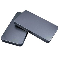 1/2pcs Tinplate Cash Storage Box Banknotes Organizer Metal Money Protector Case
