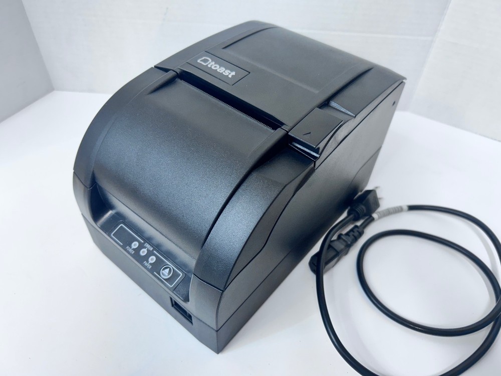 Toast POS Impact Kitchen Receipt Printer – Model TKP300 w/Power Cord – Working